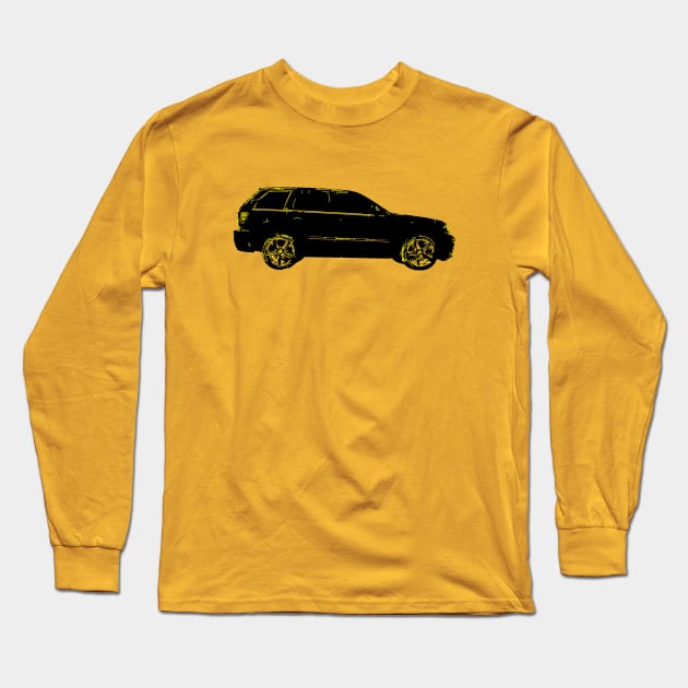 Black SUV - WK1 Srt8 Long Sleeve T-Shirt by mfz